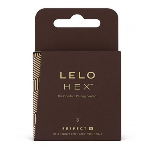 LELO HEX Respect XL prezerwatywy lateksowe 3 sztuki