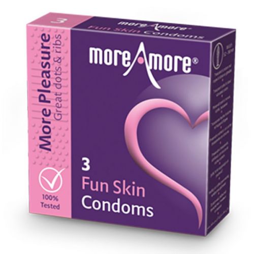 Prezerwatywy - MoreAmore Condom Fun Skin 3 szt