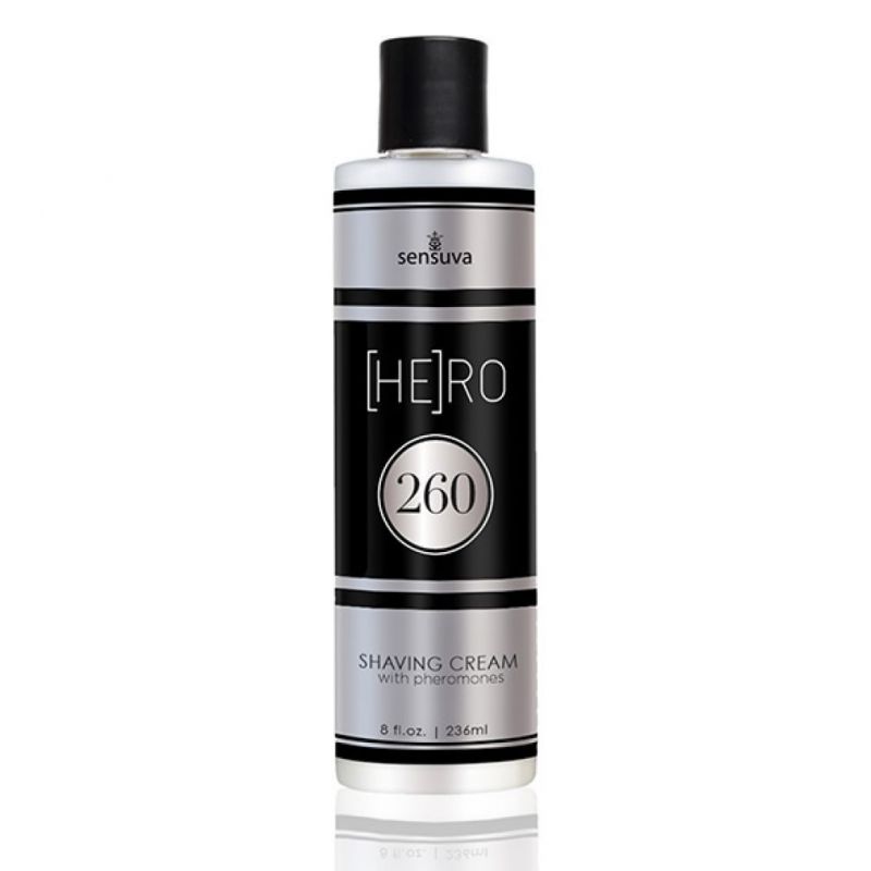 Krem do golenia dla panów - Sensuva HE(RO) 260 Male Pheromone Shave Cream 236 ml