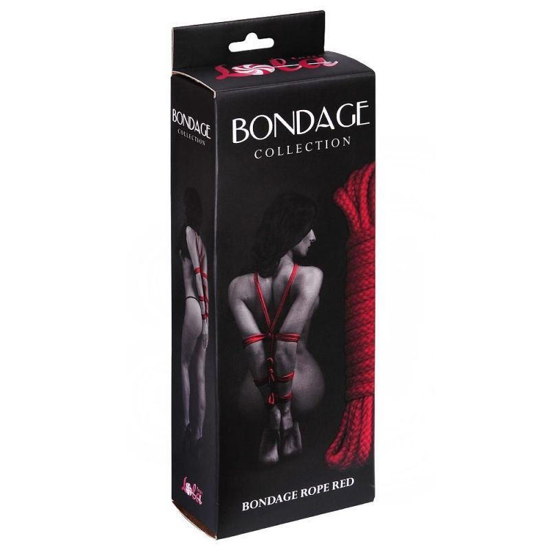 Wiązania-Rope Bondage Collection Red 9м