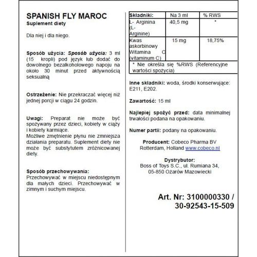 Supl.diety-Spanish Fly MAROC